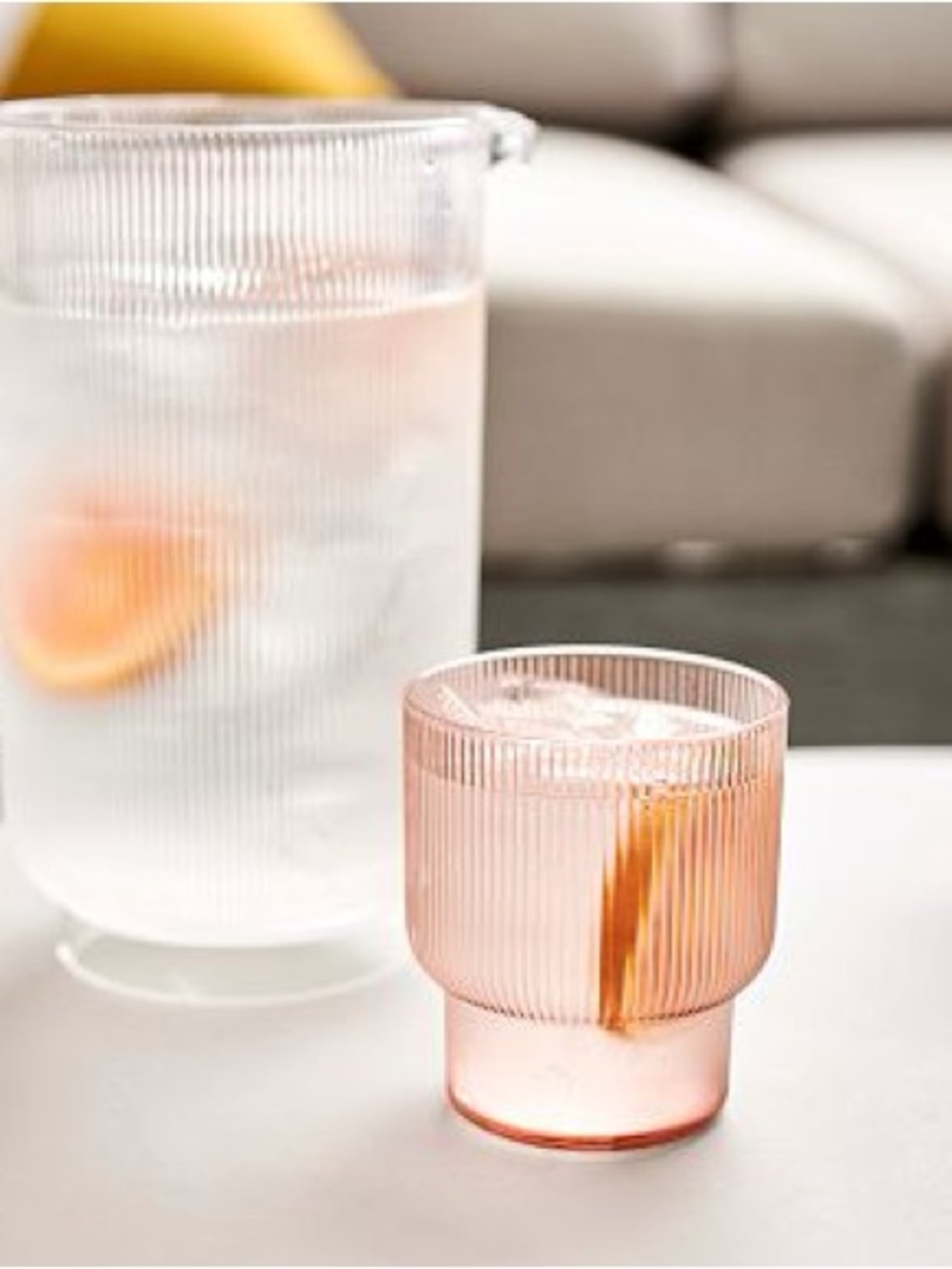 West Elm Fluted Drinkware Ice Bucket Set
